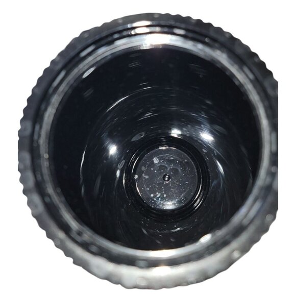 Starbucks 2024 Black Pleated Metallic Core 16 Oz. Venti Cold Cup With Straw - Picture 6 of 6